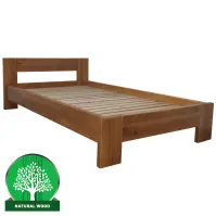Posteľ  Kt 140x200 Drevo Borovica Wyb. Dub