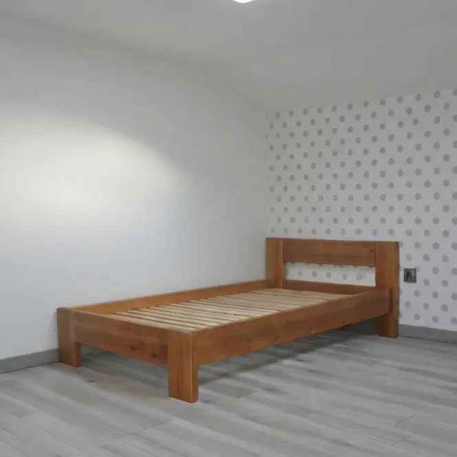 Posteľ  Kt 140x200 Drevo Borovica Wyb. Dub
