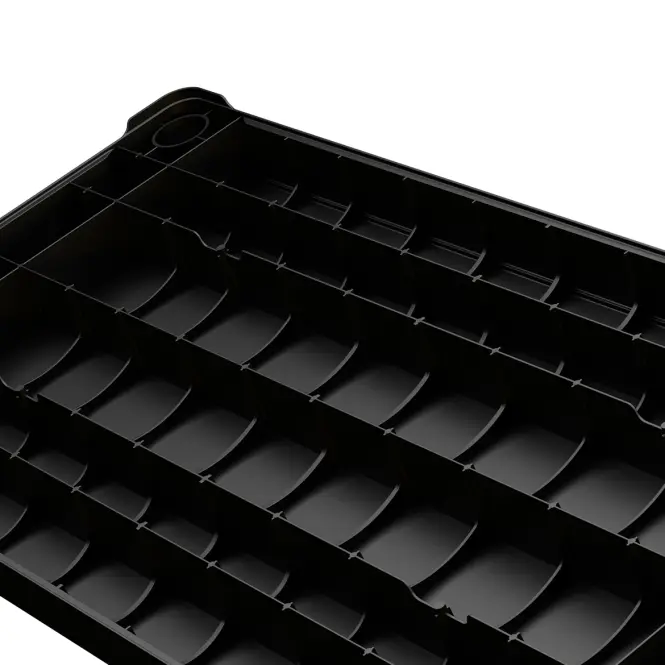 Plastový regál so 4 policami 173,5x60x30 čierny