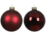 Sada 18 sklenených guliek 4cm – červená 9010442