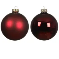 Sada 18 sklenených guliek 4cm – červená 9010442