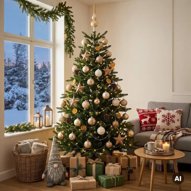 Sklenený špic na vianočný stromček 31cm – mix zlatý 9170226,10