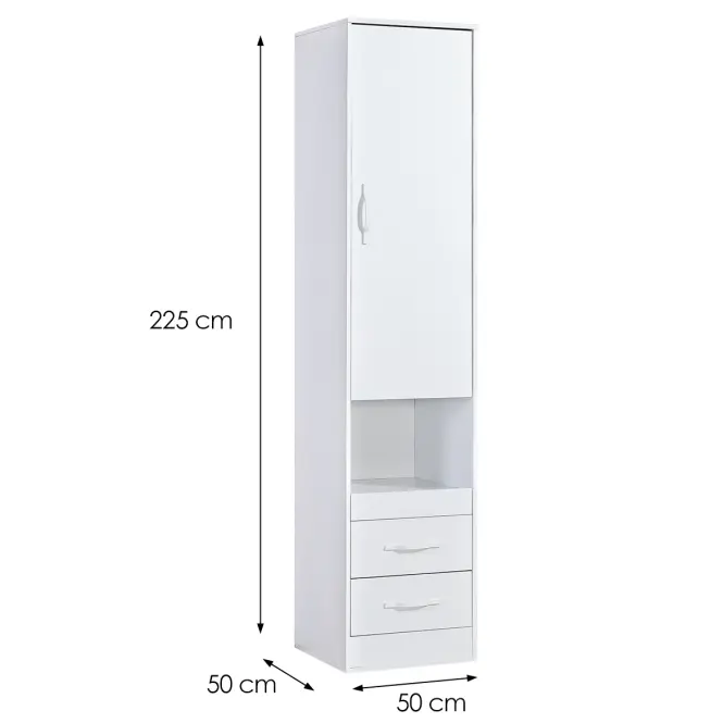 Regál Perfect 50 Biela/Biela