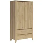 Skriňa Sawira Ii 106,5 Cm - Dub Mauvella, Dvojdverový, Zásuvky