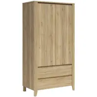 Skriňa Sawira Ii 106,5 Cm - Dub Mauvella, Dvojdverový, Zásuvky