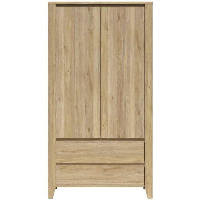 Skriňa Sawira Ii 106,5 Cm - Dub Mauvella, Dvojdverový, Zásuvky,3