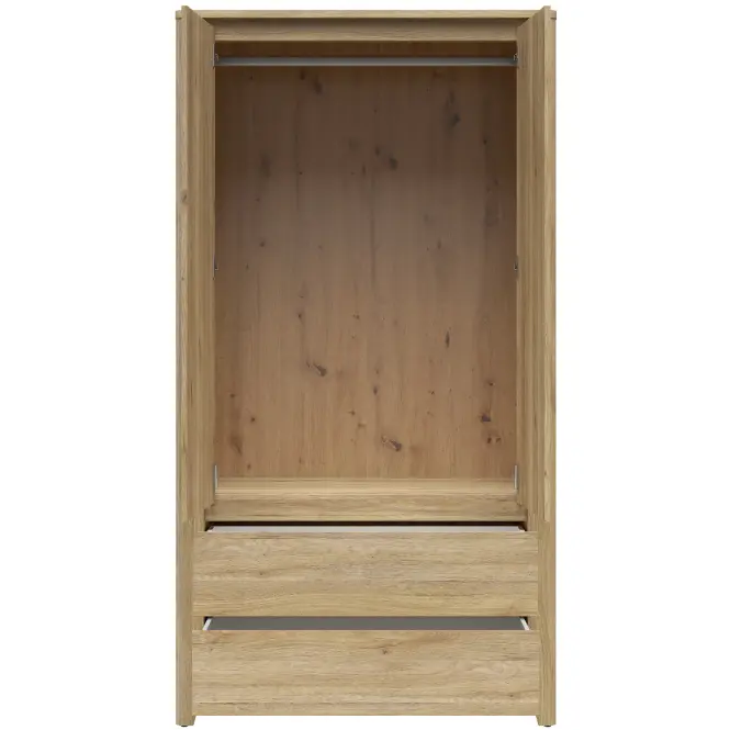 Skriňa Sawira Ii 106,5 Cm - Dub Mauvella, Dvojdverový, Zásuvky,6