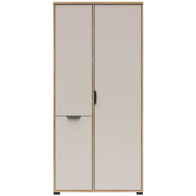 Skriňa Chuck 90 Cm – Dub Mauvella/Kašmír,Trojdverový