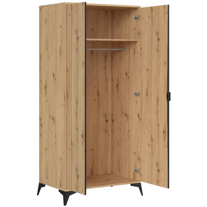 Skriňa Lamea 90 Cm – Artisan, Lamela, Dvojdverový