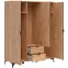 Skriňa Lamea 154 Cm So Zrkadlom – Artisan, Lamela, Trojdverový, Zásuvky,3