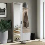 Predsieňový nábytok Lux Sonoma/Alpská biela