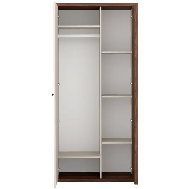 Skriňa Cali C-1 86,4cm – Kašmír/Orech, Lamely, Dvojdverový,6