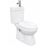 WC Kombi horizontálny Karo s umývadlom a batériou