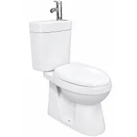 WC Kombi horizontálny Karo s umývadlom a batériou