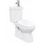 WC Kombi horizontálny Karo s umývadlom a batériou