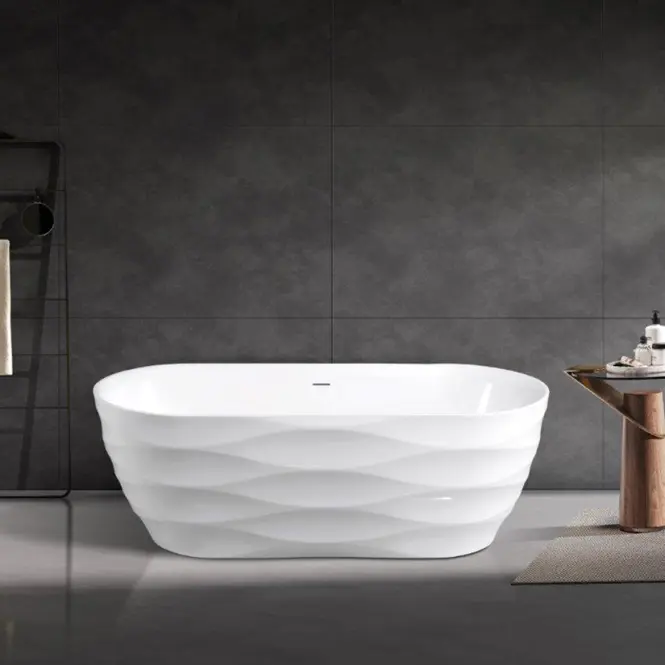 Voľne stojaca vaňa Glamour 170x75x58 white,3