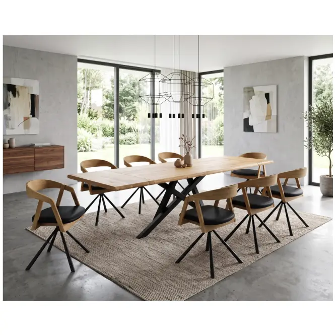 Rozkladací Dubový Stôl St-92 160x95+50 Dub