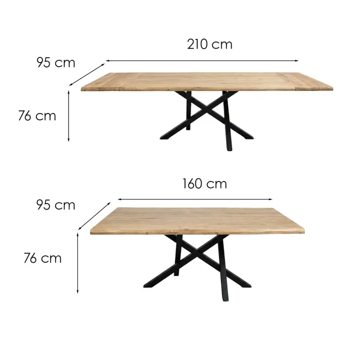 Rozkladací Dubový Stôl St-92 160x95+50 Dub