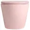 Závesná WC misa Elena light pink matt s voľne padajúcou doskou,2