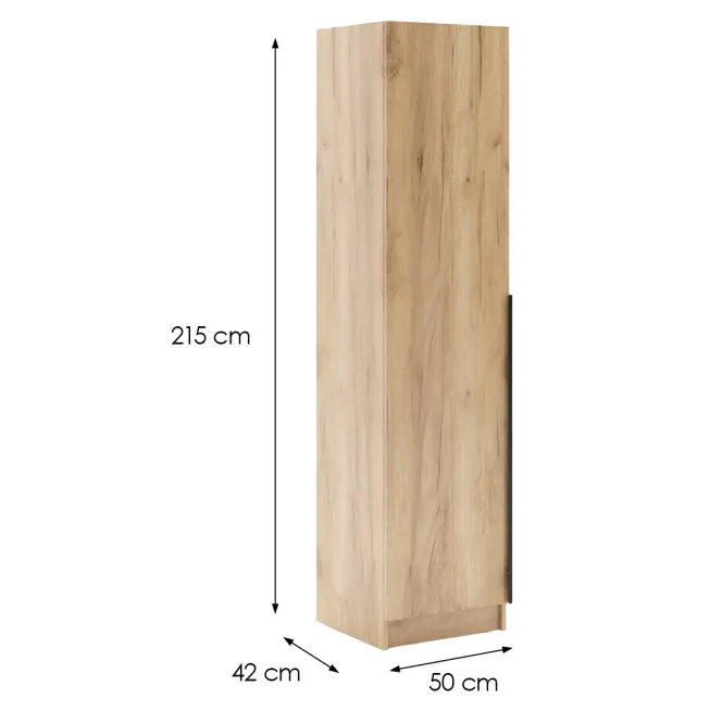 Skriňa Riva 50cm - Craft Zlatý, Jednodverový,2