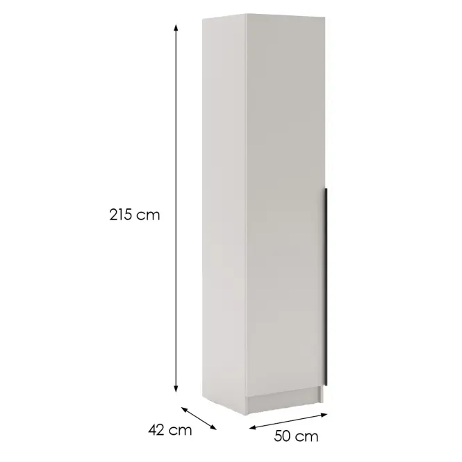 Skriňa Riva 50cm - Kašmír, Jednodverový,2