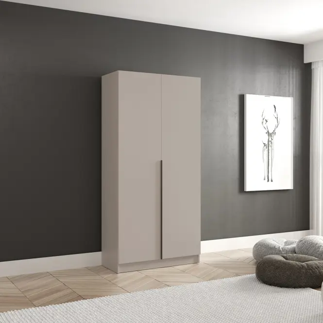 Skriňa Riva 100cm - Kašmír, Dvojdverový,4
