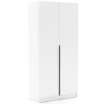 Skriňa Riva 100cm - Biely, Dvojdverový