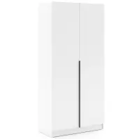 Skriňa Riva 100cm - Biely, Dvojdverový