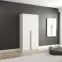 Skriňa Riva 100cm - Biely, Dvojdverový,3