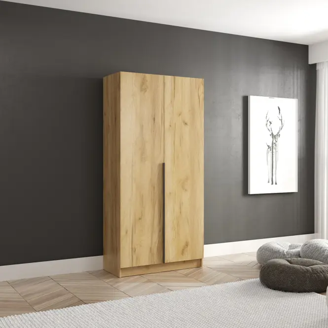 Skriňa Riva 100cm - Craft Zlatý, Dvojdverový,3