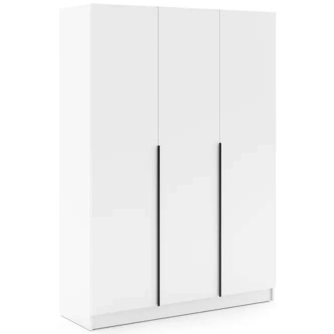 Skriňa Riva 150cm - Biely, Trojdverový
