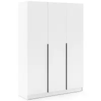 Skriňa Riva 150cm - Biely, Trojdverový