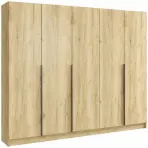 Skriňa Riva 250cm - Craft Zlatý, Päťdverový