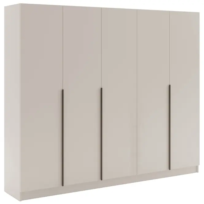 Skriňa Riva 250cm - Kašmír, Päťdverový