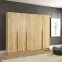 Skriňa Riva 250cm - Craft Zlatý, Päťdverový,3