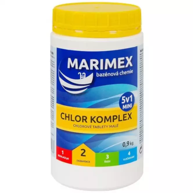 Bazénová chémia AquaMar Komplex Mini 5v1 0,9 kg