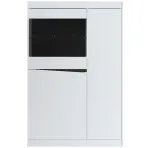 Vitrína Nízka 3D Turino Neo Turv02 U035 Biely Alpin/Sz.Grafit Pvc/