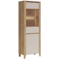 Vitrína Sawira II Dub Mauvella /Kašmír 1D1W