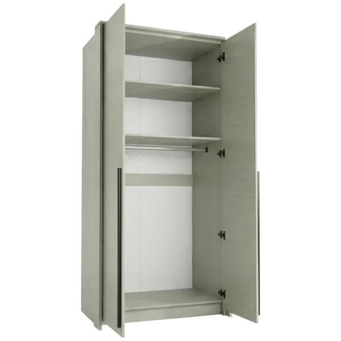 Skriňa Genua D-Lux 105cm – Eucalyptus, Dvojdverový,4