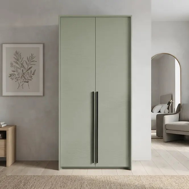 Skriňa Genua D-Lux 105cm – Eucalyptus, Dvojdverový,5