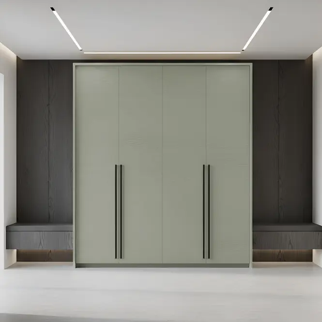 Skriňa Genua D-Lux 205cm – Eucalyptus, Štvordverový,4