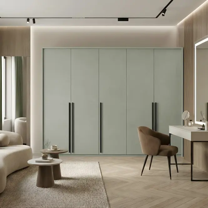 Skriňa Genua D-Lux 255cm – Eucalyptus, Päťdverový,4