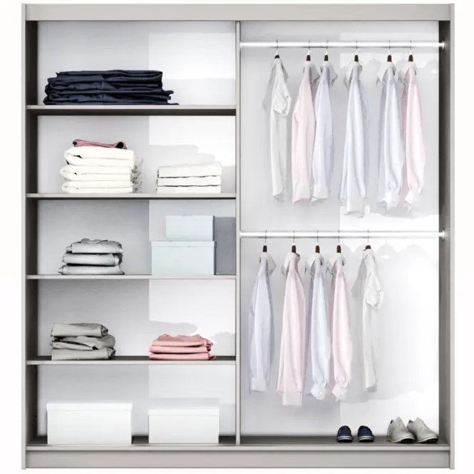 Skriňa Tokyo 200cm – Cashmere, Led, Dvojdverový,4