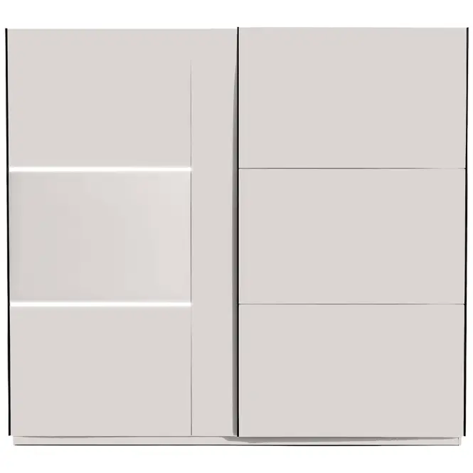 Skriňa Tokyo 250cm – Cashmere, Led, Dvojdverový,3