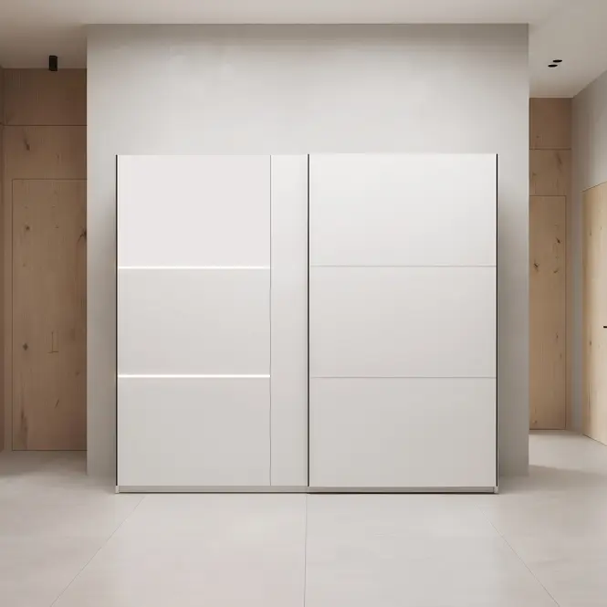 Skriňa Tokyo 250cm – Cashmere, Led, Dvojdverový,5