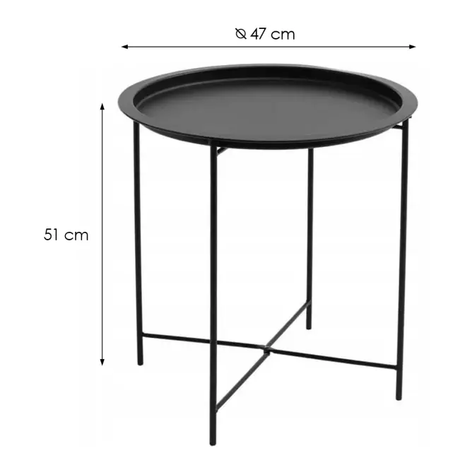 Konferenčný stolík Patio Čierna,2