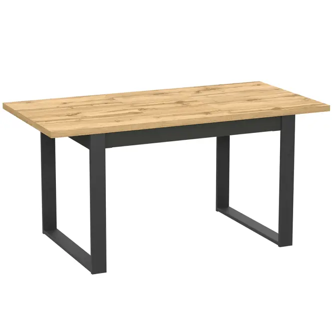 Rozkladací stôl Lamelo La31 Dub Wotan/Čierna Mat,4