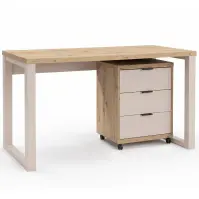 Set Max I Písací stôl + Skrinka na kolieskach Artisan/Kašmír
