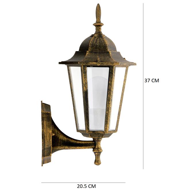 Nastenná záhradná lampa Liguria 1047IP patina KG1