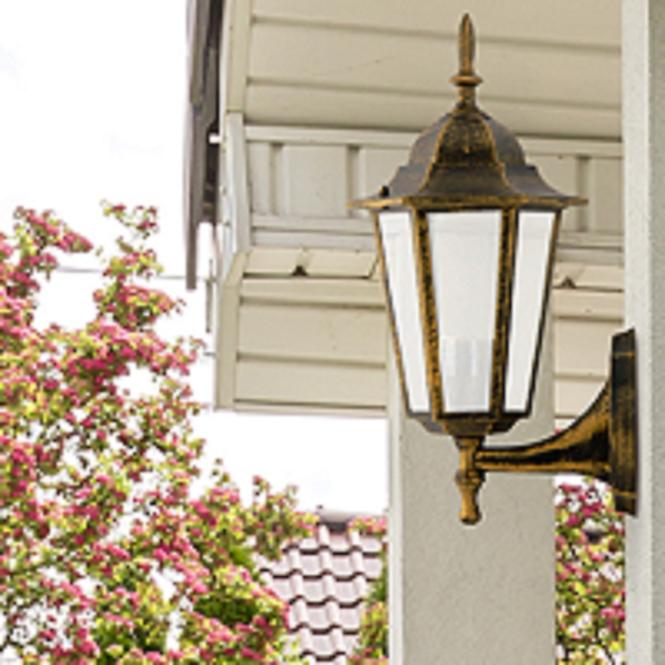 Nastenná záhradná lampa Liguria 1047IP patina KG1